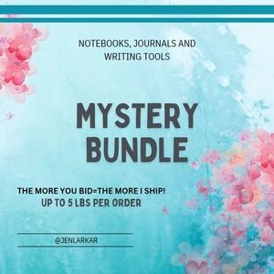 Mystery journals, list pads notebooks, writing tools, all ocassion cards